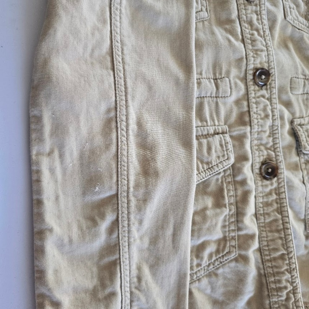 Mossimo Utility Field Jacket Womens Large Khaki Tan Safari‎ Gorpcore Military - Picture 14 of 14